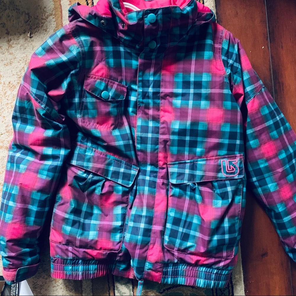 Burton Winter Pink And Blue Ski Jacket